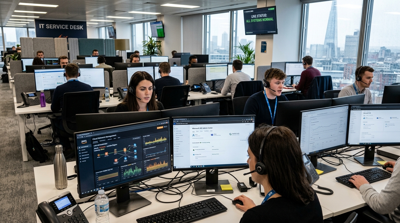 24/7 UK Managed IT Helpdesk Team